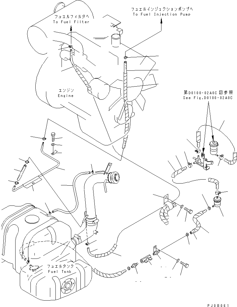 Шланг 07288-00517 KOMATSU