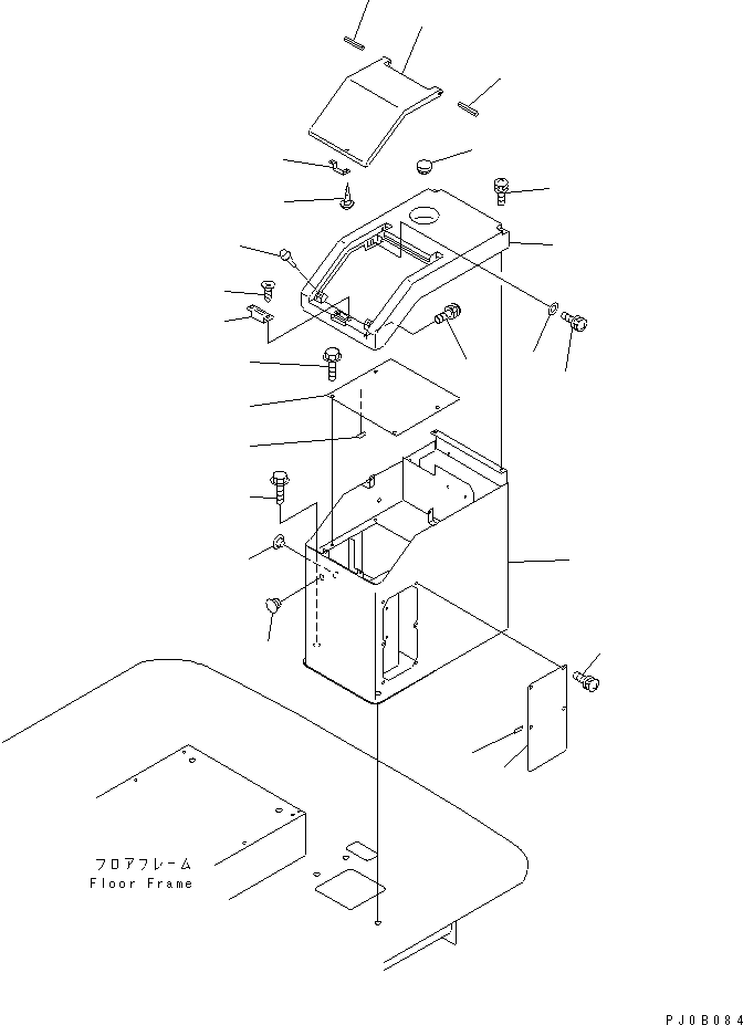BOX,CONSOLE 416-T35-2110 KOMATSU