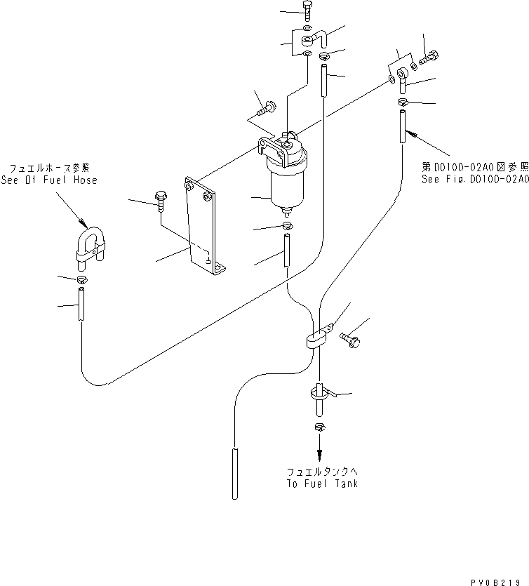 Трубка 07270-21028 KOMATSU