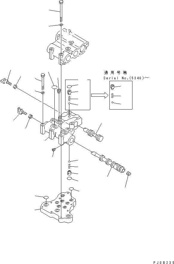 Клапан в сборе 15A-15-15002 KOMATSU