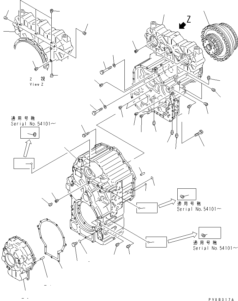 TRANSMISSION ASS'Y,(FOR EMERGENCY STEERING) 714-17-10050 KOMATSU