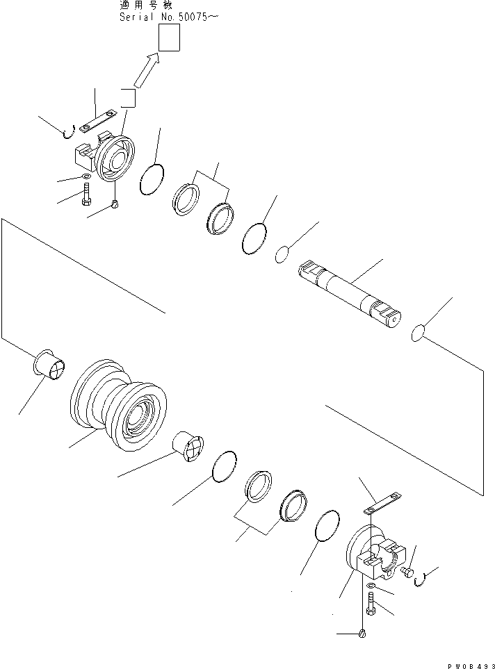 TRACK ROLLER ASS'Y,S 124-30-00113 KOMATSU