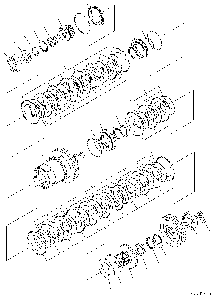 CLUTCH ASS'Y,2ND AND 3RD 56B-15-12031 KOMATSU