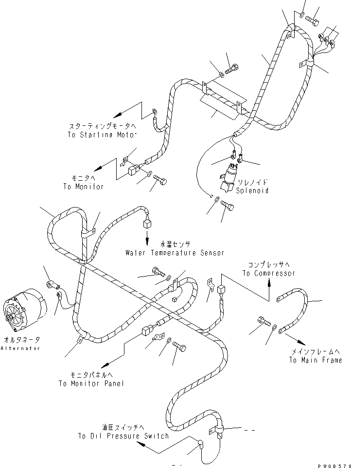 Жгут проводов 124-06-64280 KOMATSU