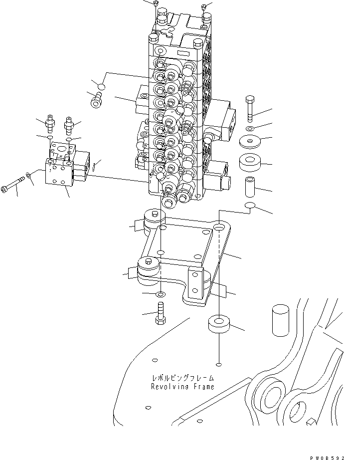 Управляющий клапан (723-59-13200) KOMATSU