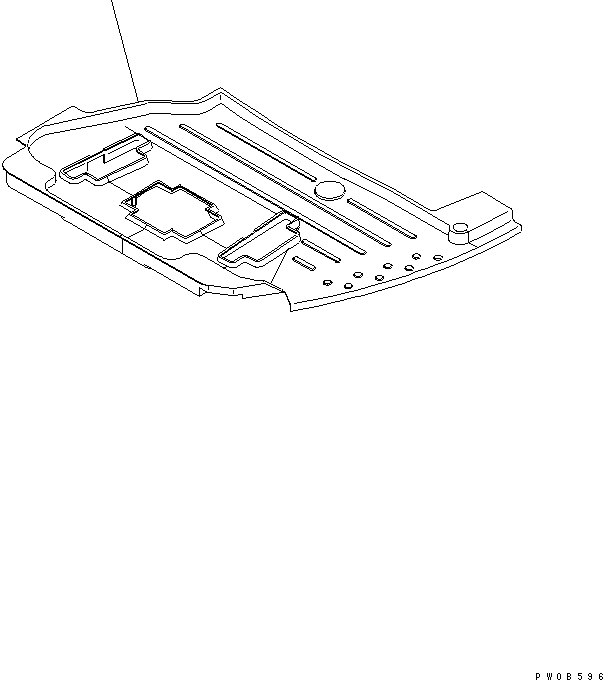 Коврик пола 22U-54-16330 KOMATSU