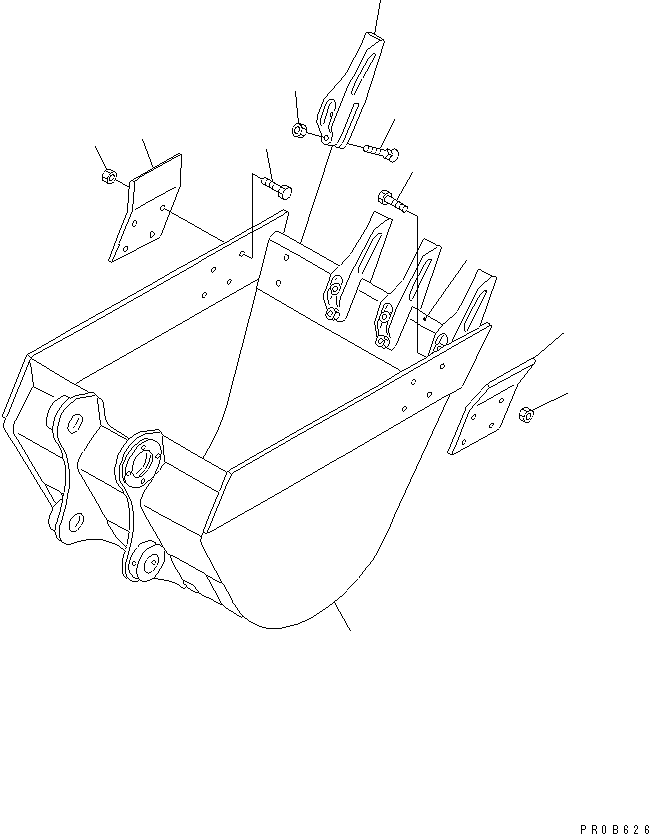 Ковш в сборе 20U-70-00840 KOMATSU