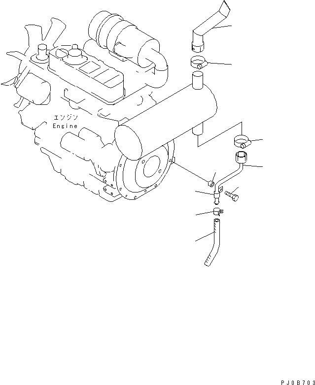 Труба 22M-01-11631 KOMATSU