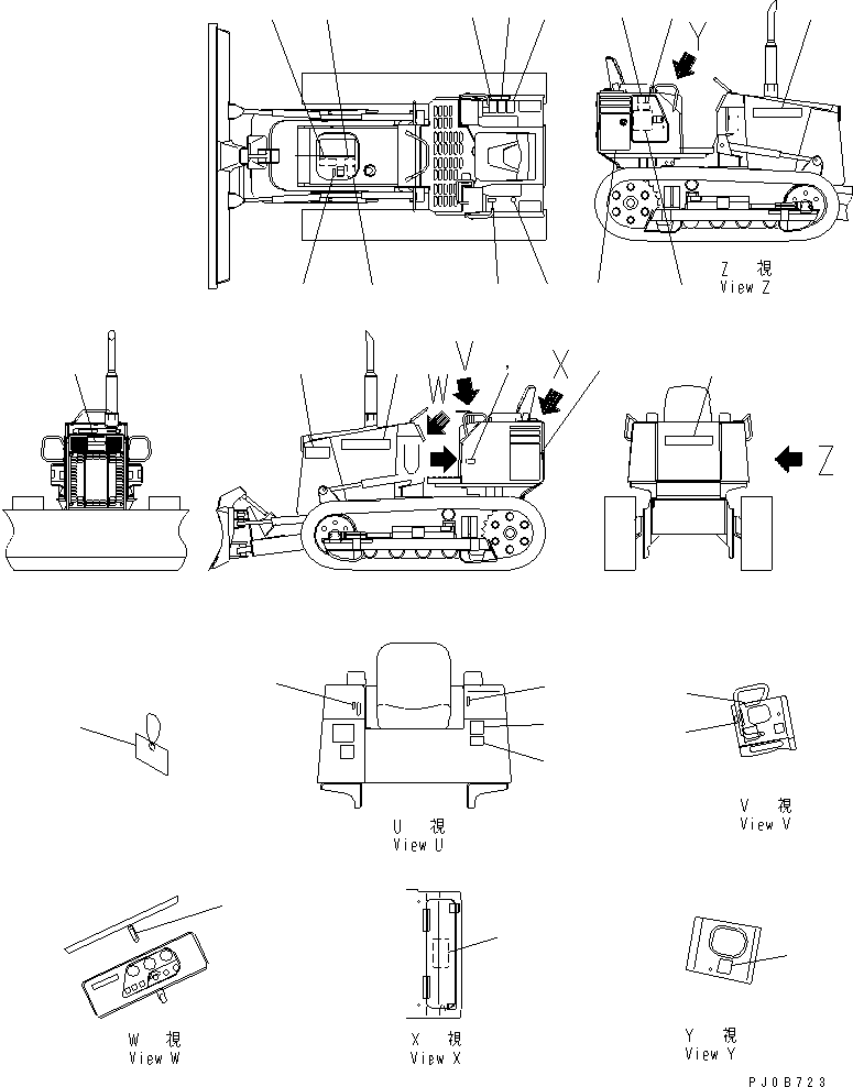 Табличка смазки 104-98-32325 KOMATSU