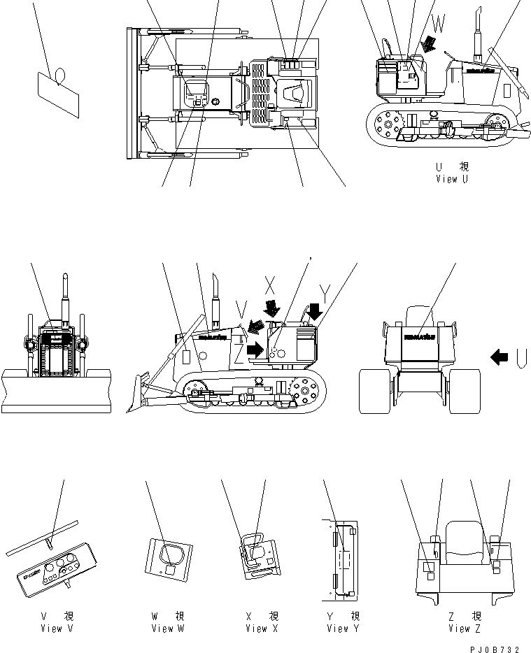 PLATE¤ MARK,D20PL 10F-B70-9972 KOMATSU