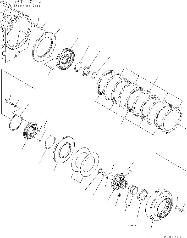 CLUTCH & BRAKE ASS'Y 17A-22-00133 KOMATSU