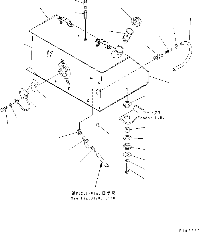 Бак 14X-04-11190 KOMATSU