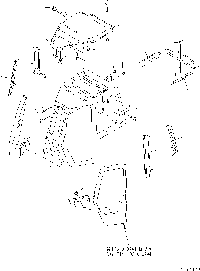 Кабина в сборе (14X-911-0970) KOMATSU