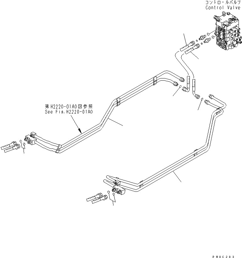 Трубка 11Y-62-15151 KOMATSU