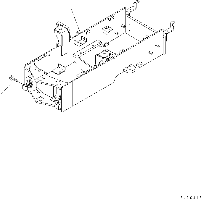 Задняя рама 415-844-2320 KOMATSU