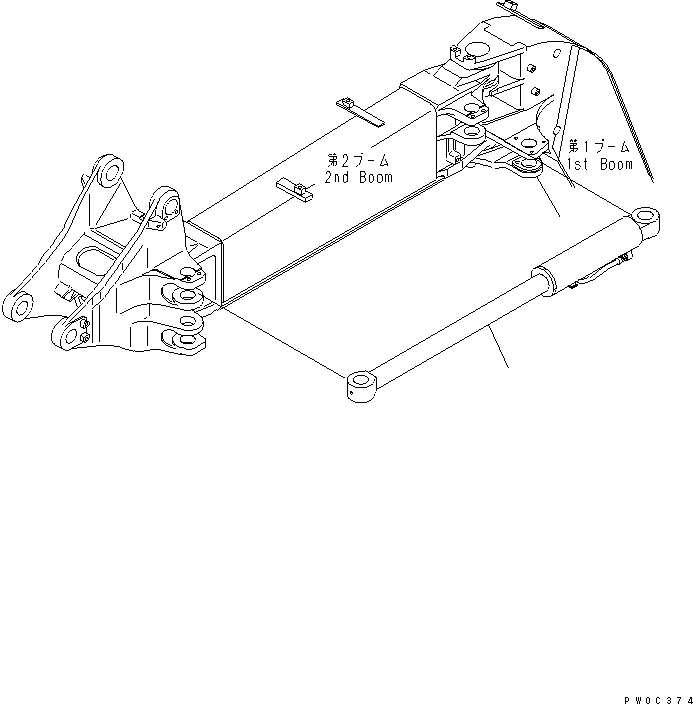 OFFSET CYLINDER G. (707-00-XA470) KOMATSU
