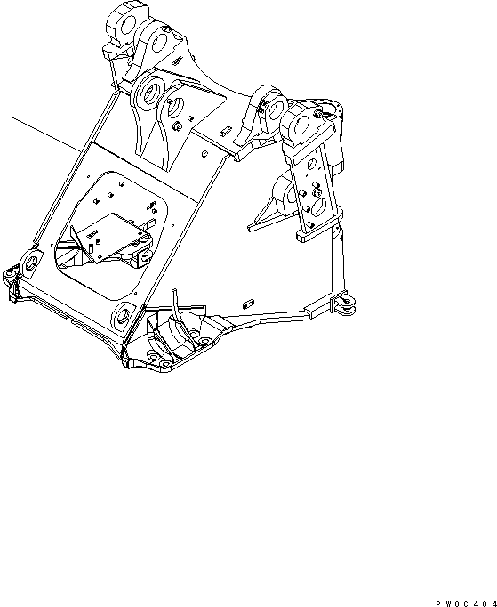 FRAME,FRONT 421-877-3502 KOMATSU