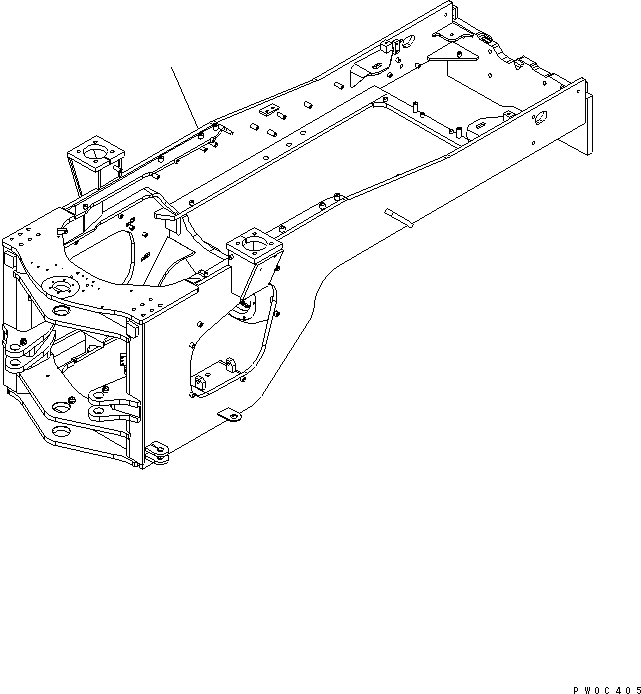 Задняя рама 421-46-32302 KOMATSU