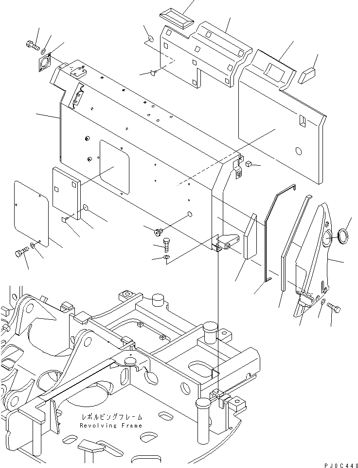 Крышка в сборе 21W-973-3602 KOMATSU