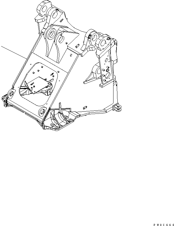 FRAME,FRONT 421-877-3231 KOMATSU