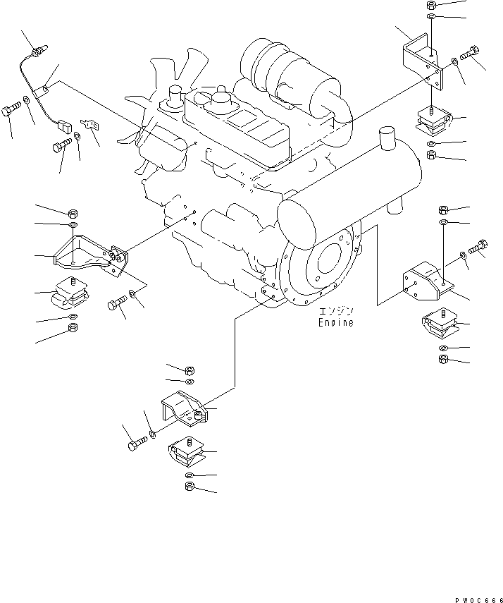 Кронштейн правый 20U-01-41130 KOMATSU