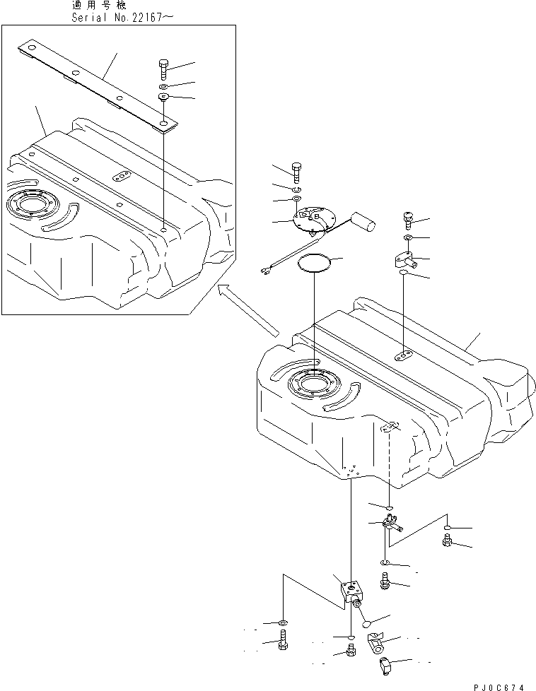 SENSOR,FUEL LEVEL 20U-06-41311 KOMATSU