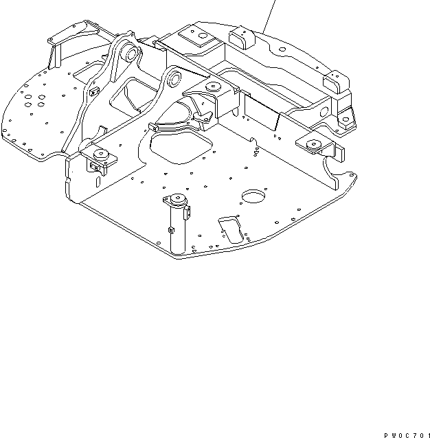 FRAME,REVOLVING 20U-46-41111 KOMATSU