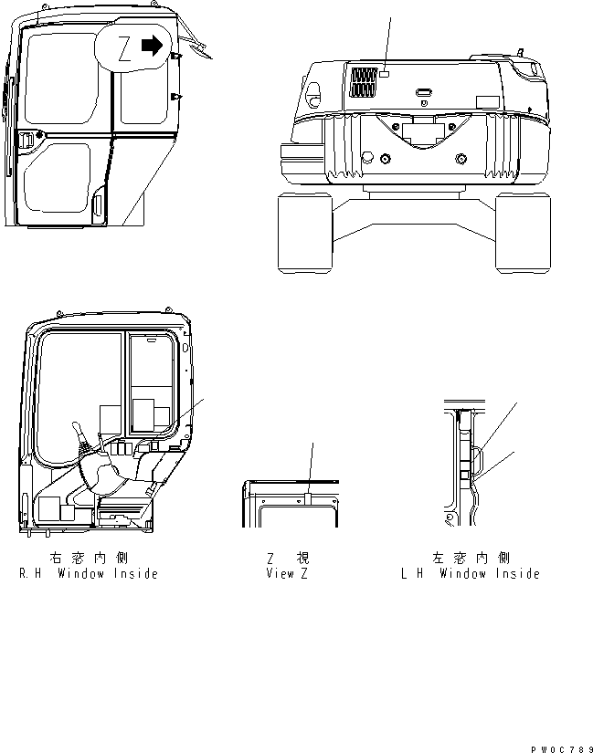 Табличка безопасности 09839-00100 KOMATSU