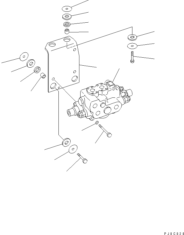 VALVE ASS'Y,STEERING DEMAND (421-64-35122) KOMATSU