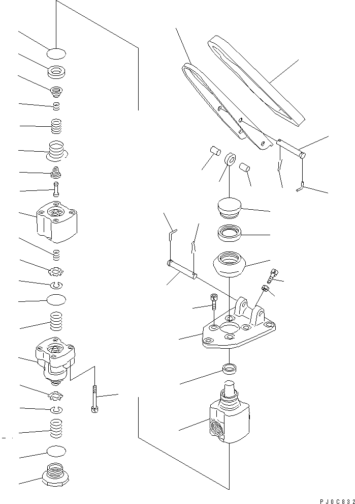 VALVE,TANDEM 424-43-38200 KOMATSU