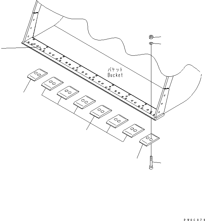EDGE (WELDED) 421-T65-1121 KOMATSU