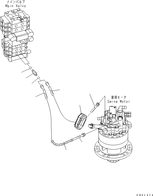 HOSE, 980MM,BROWN 21W-62-43810 KOMATSU