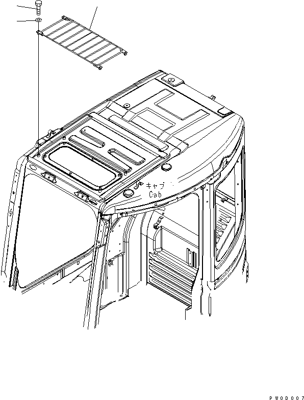 GUARD,ROOF 21W-54-46331 KOMATSU