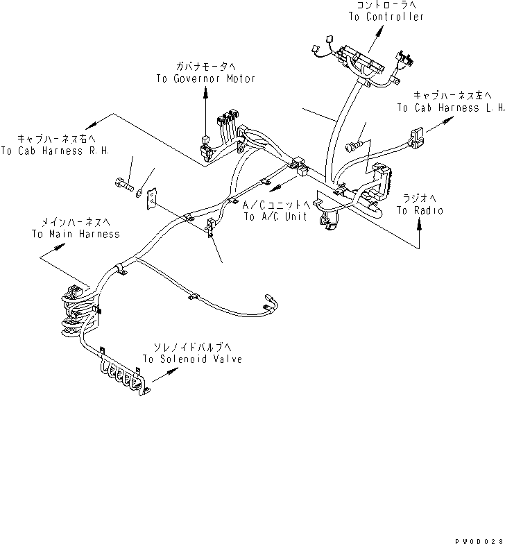 Жгут проводов 21W-06-41182 KOMATSU