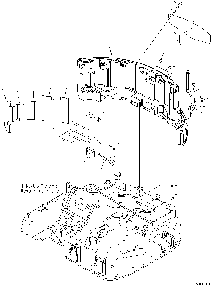 COUNTER WEIGHT 21W-46-42111 KOMATSU
