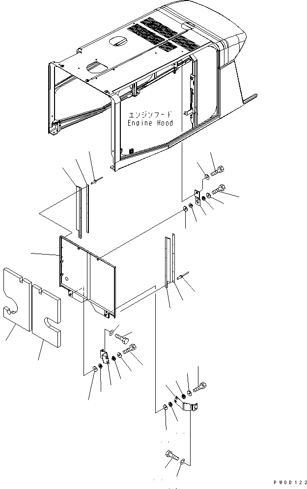 SHEET,R.H. 424-54-31490 KOMATSU