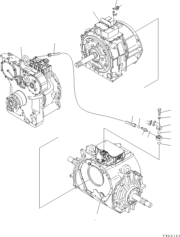 POWER TRAIN ASS'Y,(WITH HEATER) 195-00-00560 KOMATSU
