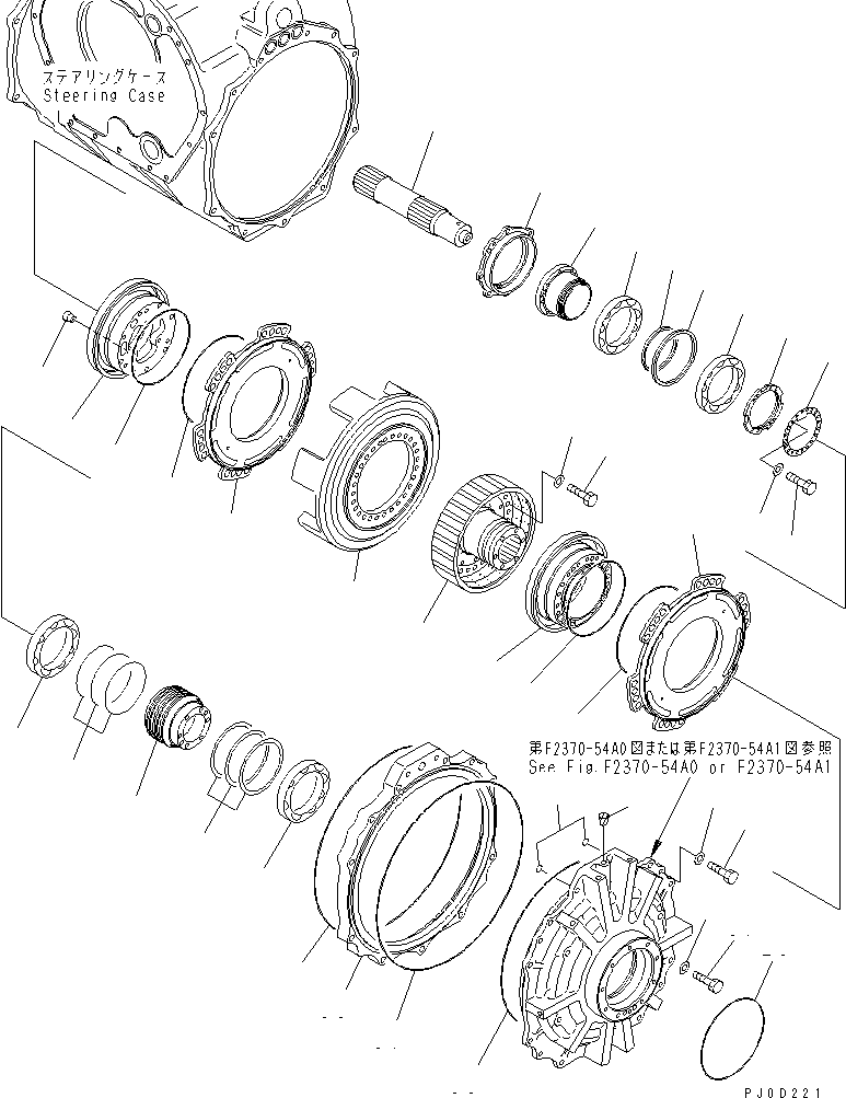 Ступица 195-22-13210 KOMATSU