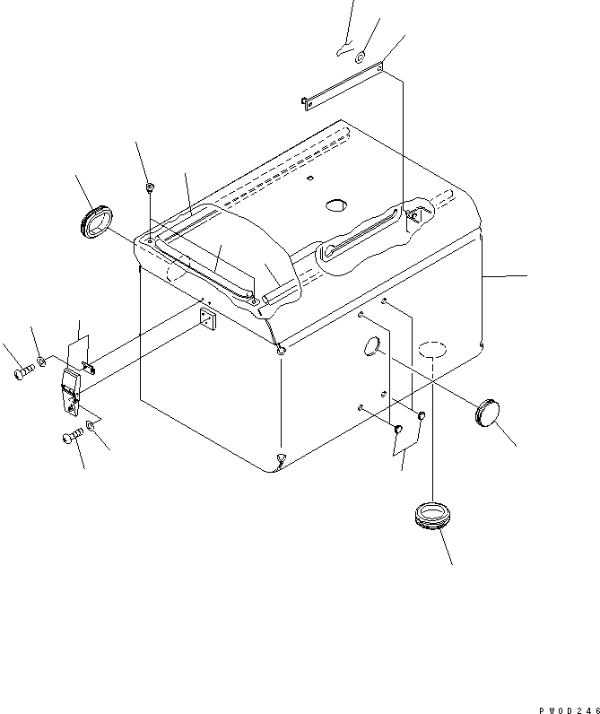 BATTERY BOX 421-06-32156 KOMATSU