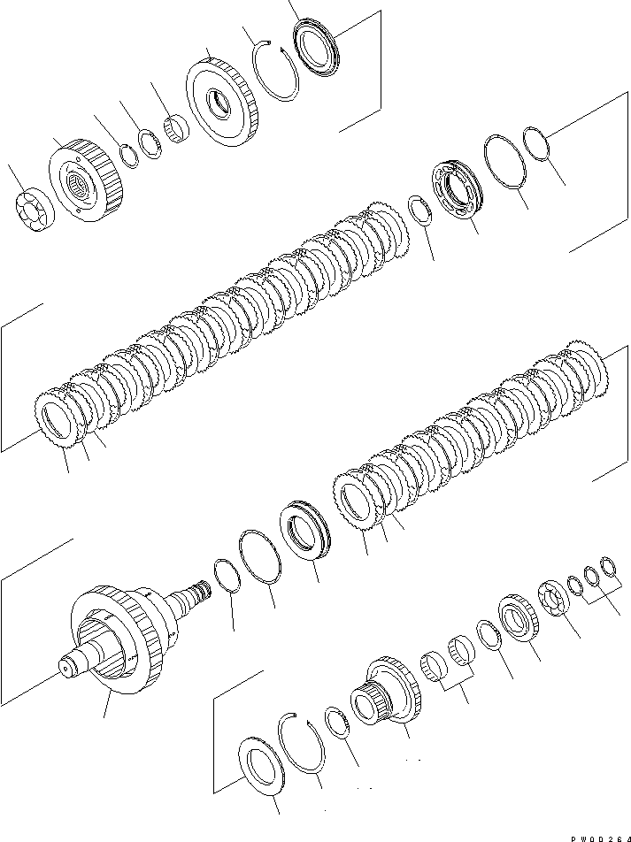 CLUTCH,2ND AND 3RD (\2\714-07-22031) KOMATSU