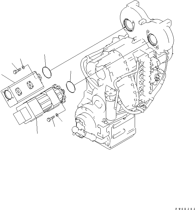 PUMP ASS'Y,(SAL71+63) (705-51-30590) KOMATSU