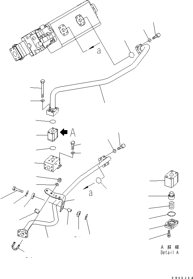 Трубка 421-62-33693 KOMATSU