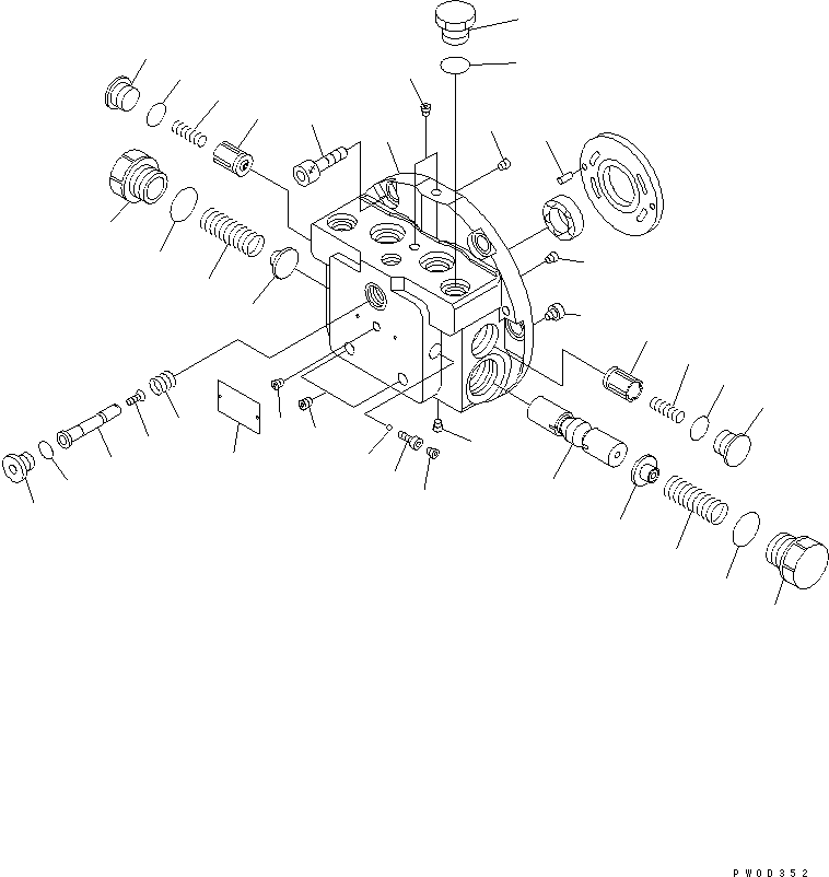 FLANGE KIT,REAR TZ505D410102-Q KOMATSU