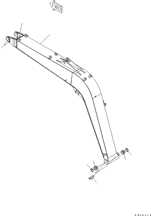 Стрела в сборе 21W-70-01351 KOMATSU