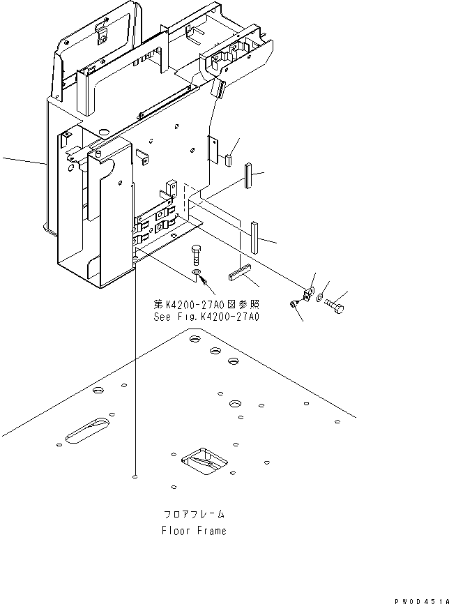 BOX,R.H. 423-944-3710 KOMATSU