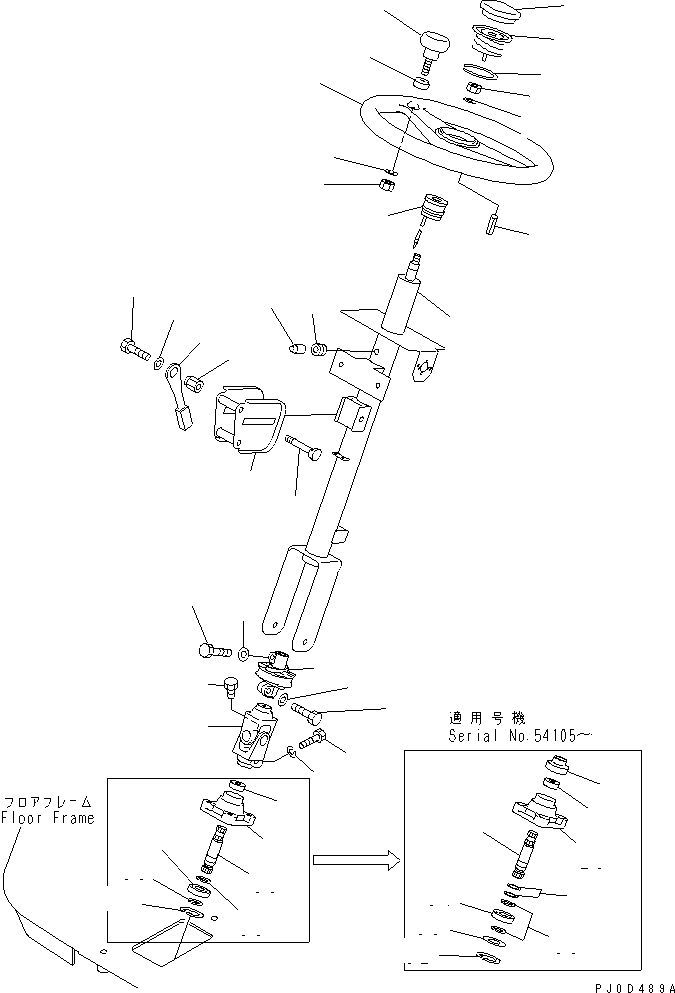 COLUMN ASS'Y \0\417-40-22130 KOMATSU