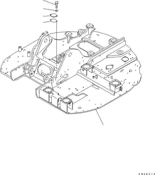 Рама 22B-46-12111SA KOMATSU