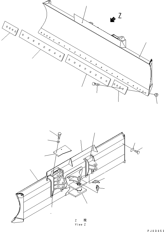 BLADE ASS'Y 11Y-72-17102 KOMATSU