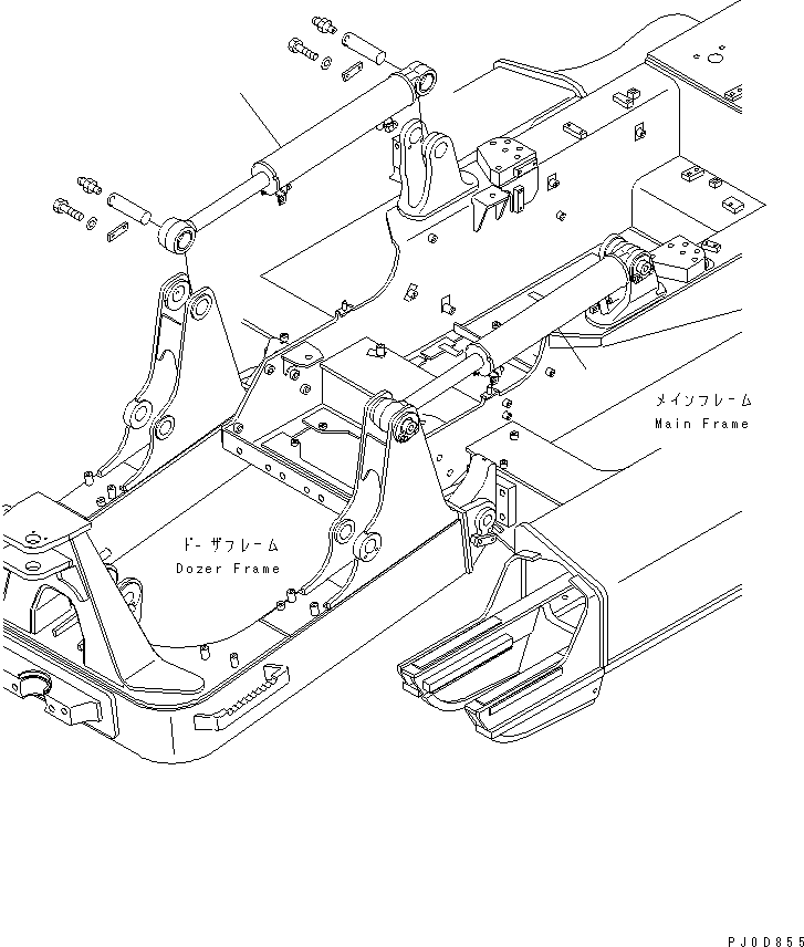 CYLINDER GROUP,R.H. (707-00-XA021) KOMATSU