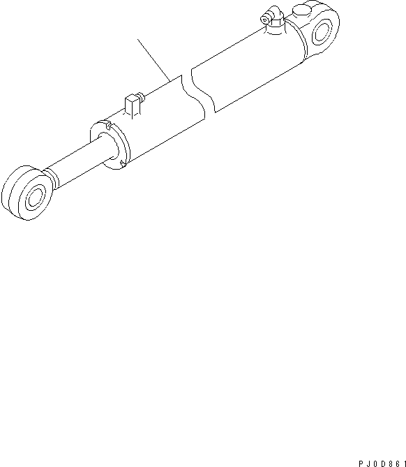 CYLINDER GROUP,RIPPER (707-00-XC050) KOMATSU